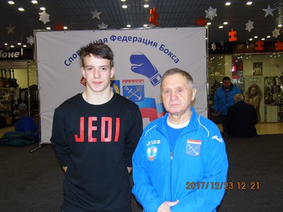 Борис Алексеев с воспитанником Никитой Зыченковым