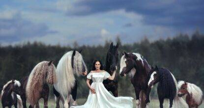 Лариса Луста и её лошади