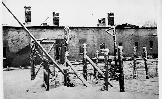Один из концлагерей в Гатчине. Фотография 1944 года