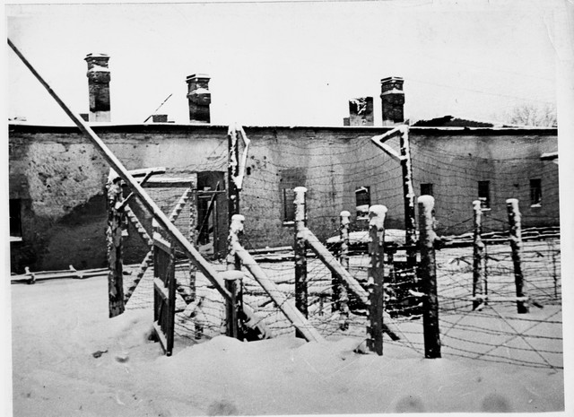 Один из концлагерей в Гатчине. Фотография 1944 года