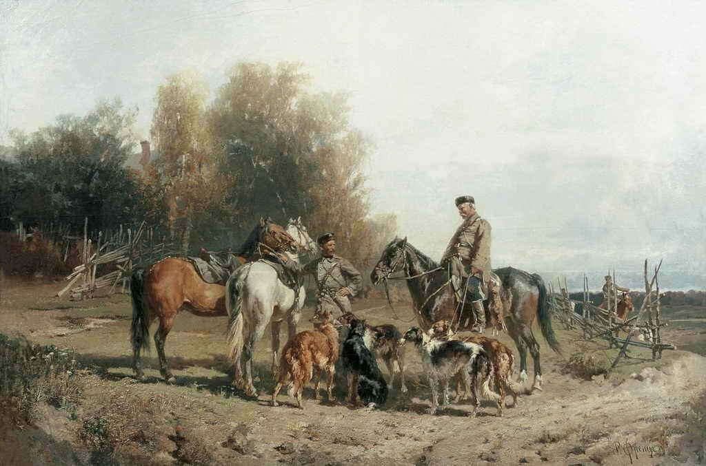 Охотники (Сборы на охоту), 1887 г.