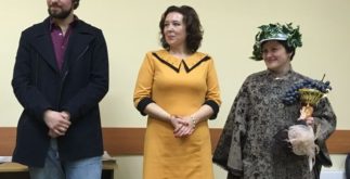 Тройка финалистов - Никита Погодин, Дарья Петрова, Юлия Колбенева (победитель)