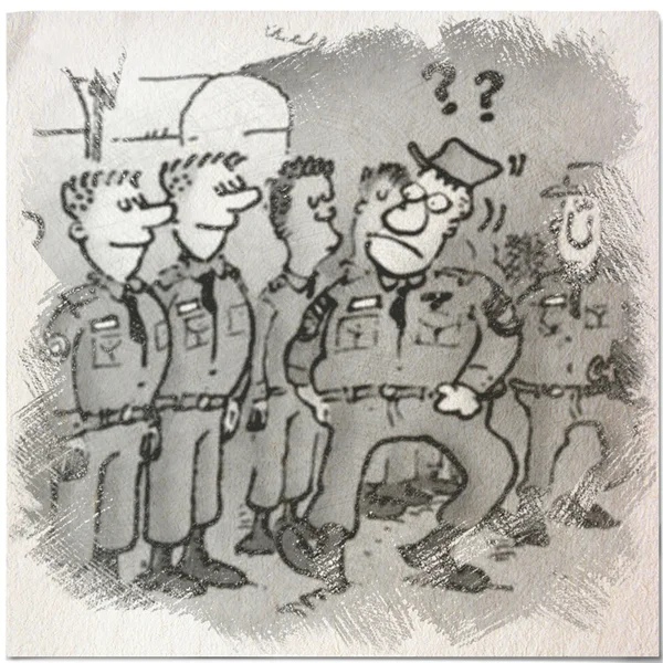 Карикатура на военных