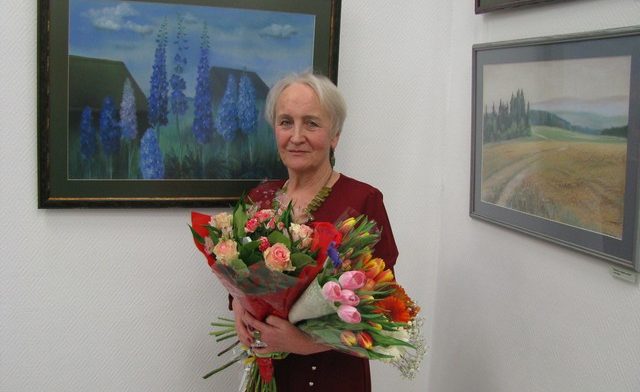 Наталья Косьянковская с цветами